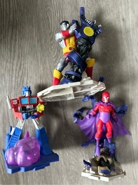 3 Transformers Cybertron Connect & Create figurines
